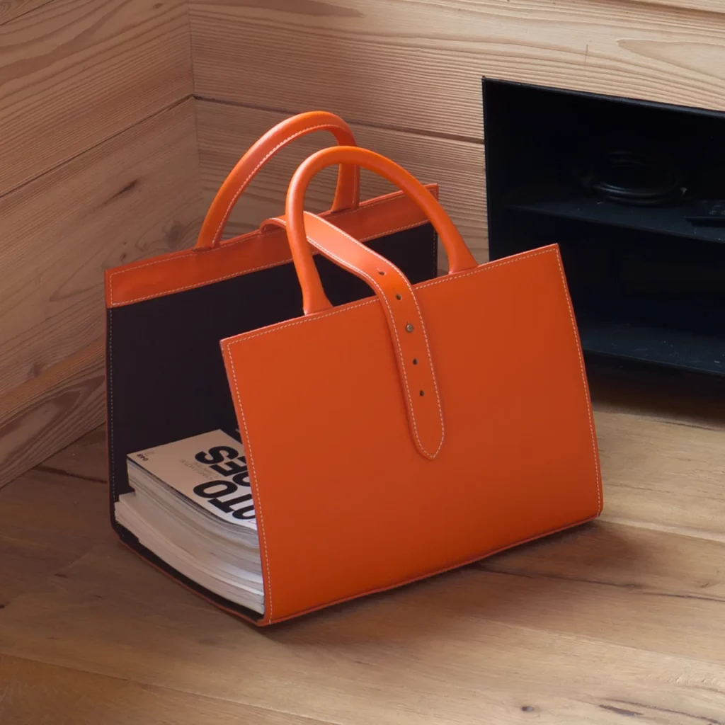 porte-revues orange tangerine de Midipy