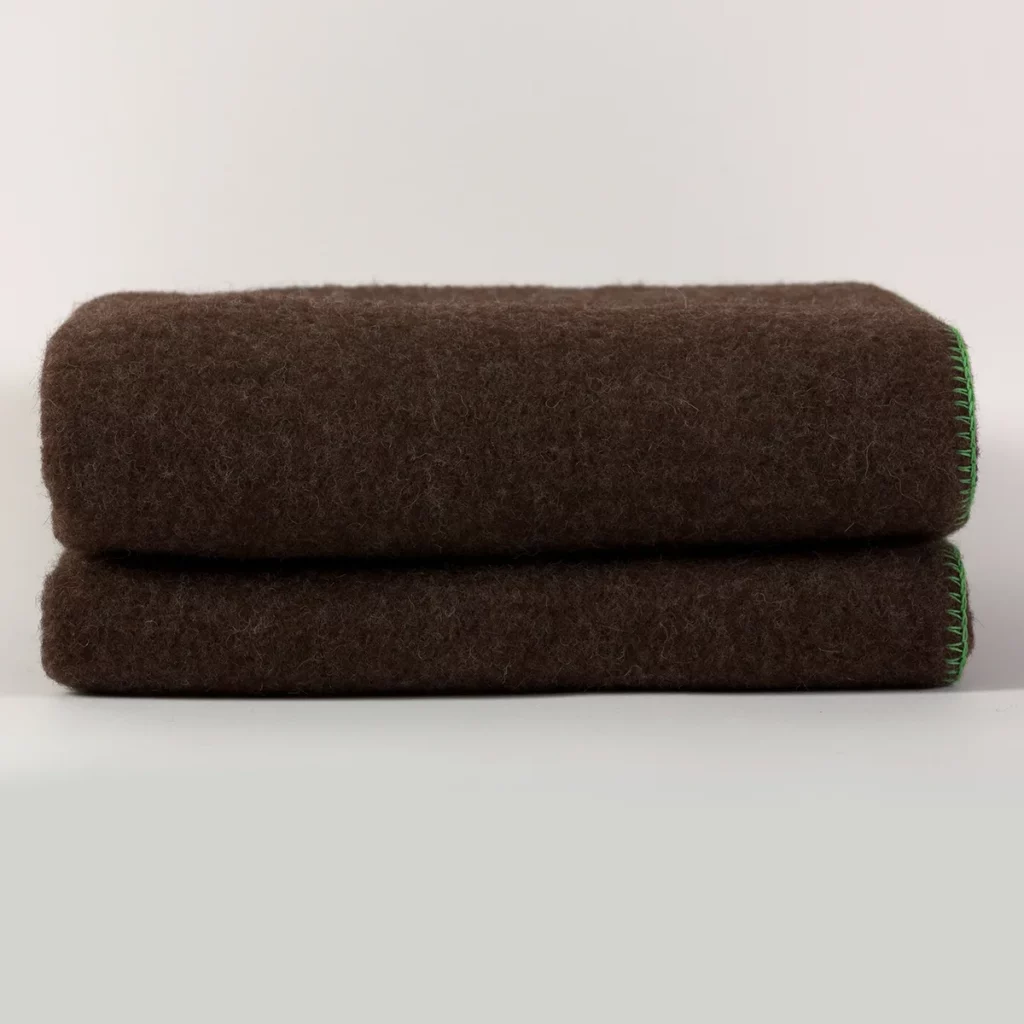 Plaid Madrès Chocolat Basilic