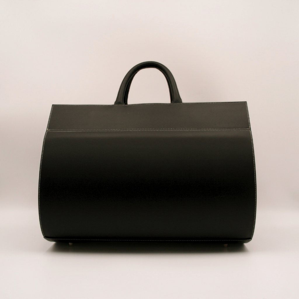 porte-buches en cuir noir ébène de Midipy