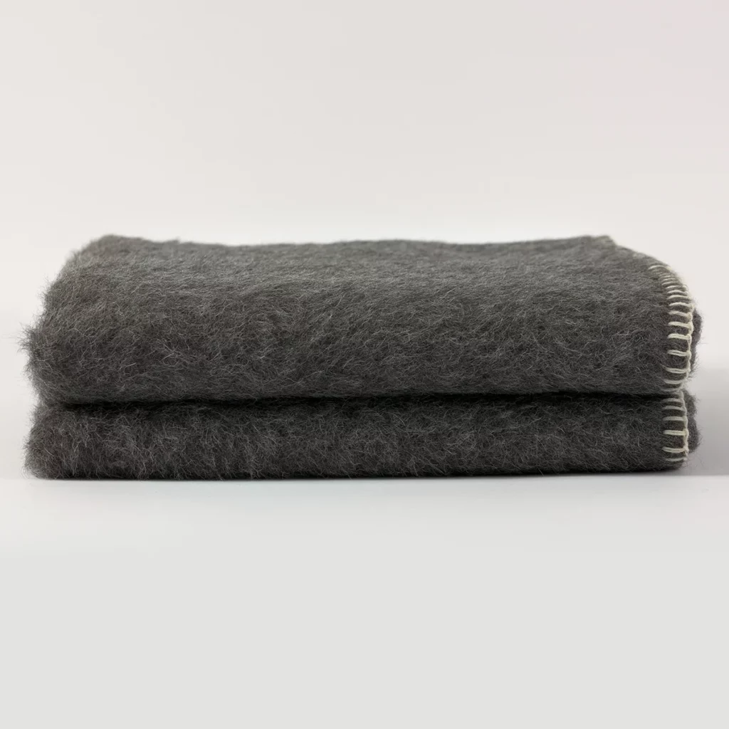 Plaid en laine d'alpaga Potosi Alpaga Gris Souris