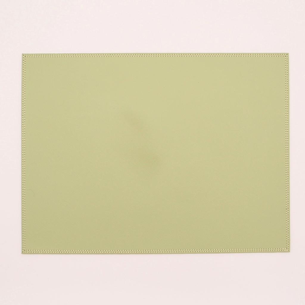 Set de table cuir vert