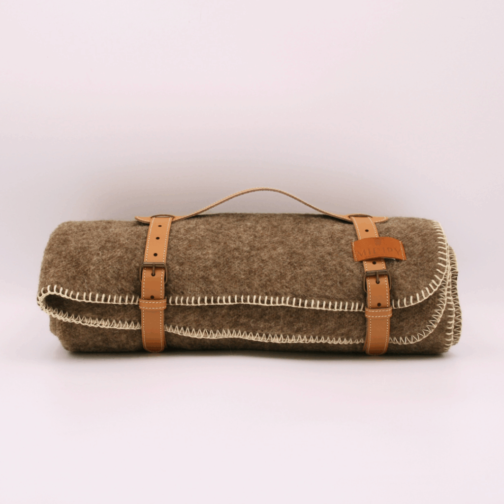 Plaid petit format gris