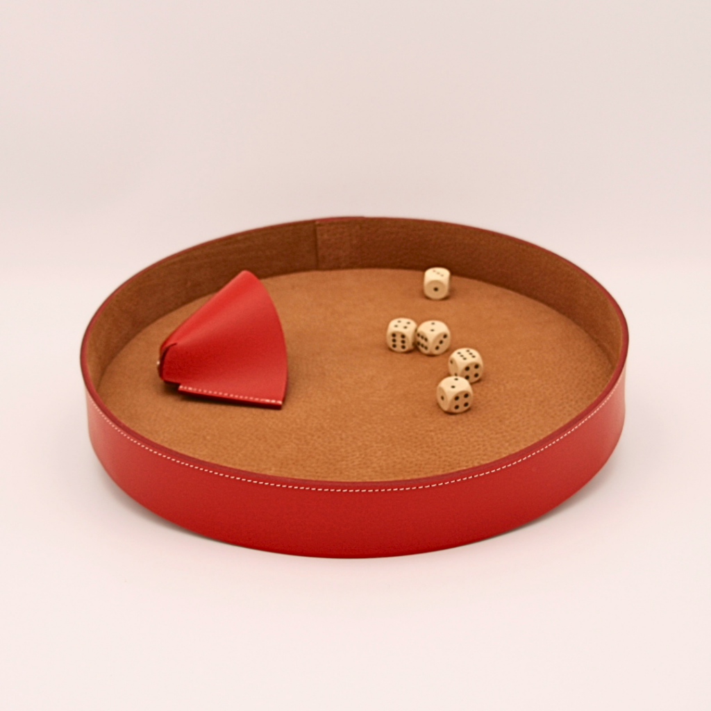 piste de yams en cuir rouge
