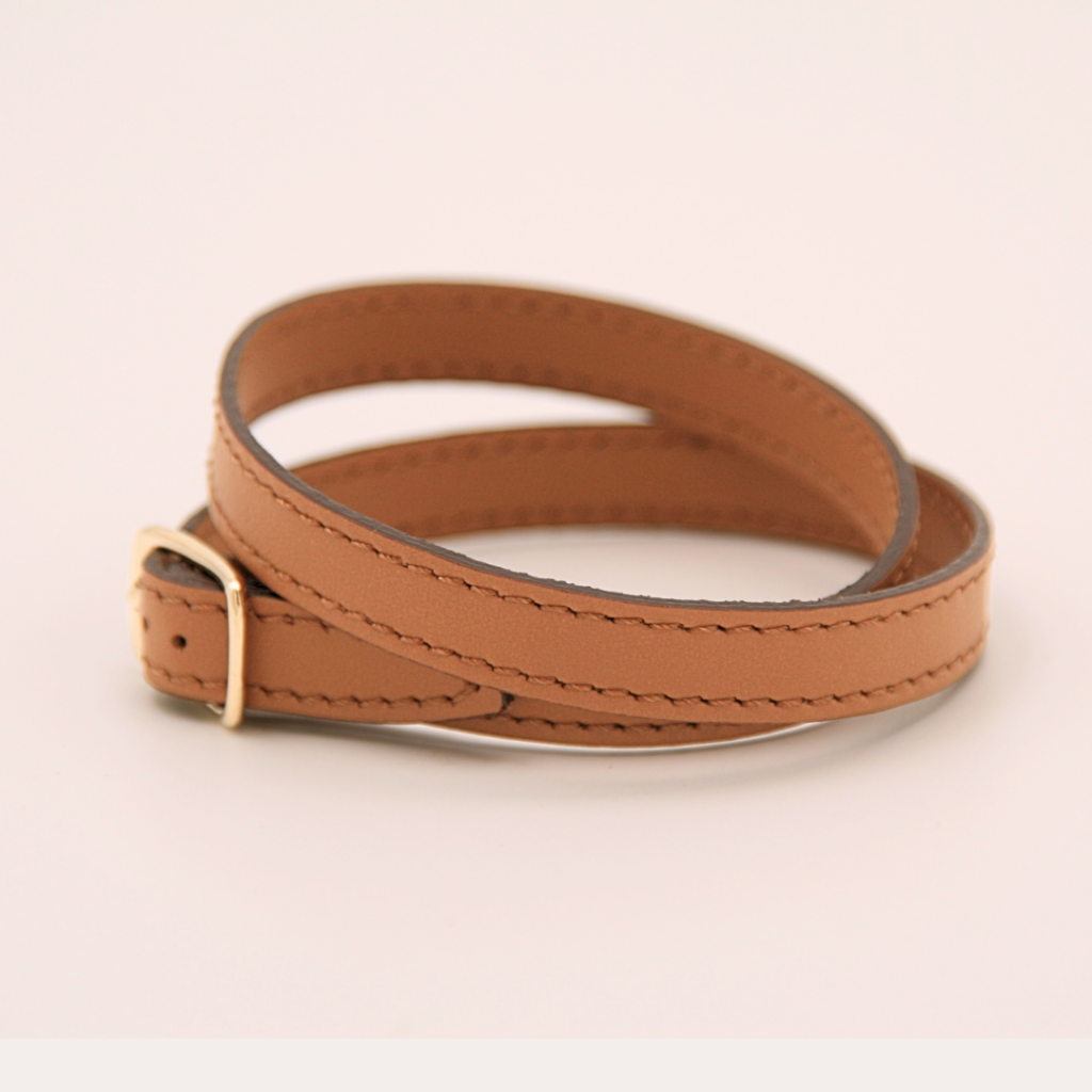bracelet en cuir double tour