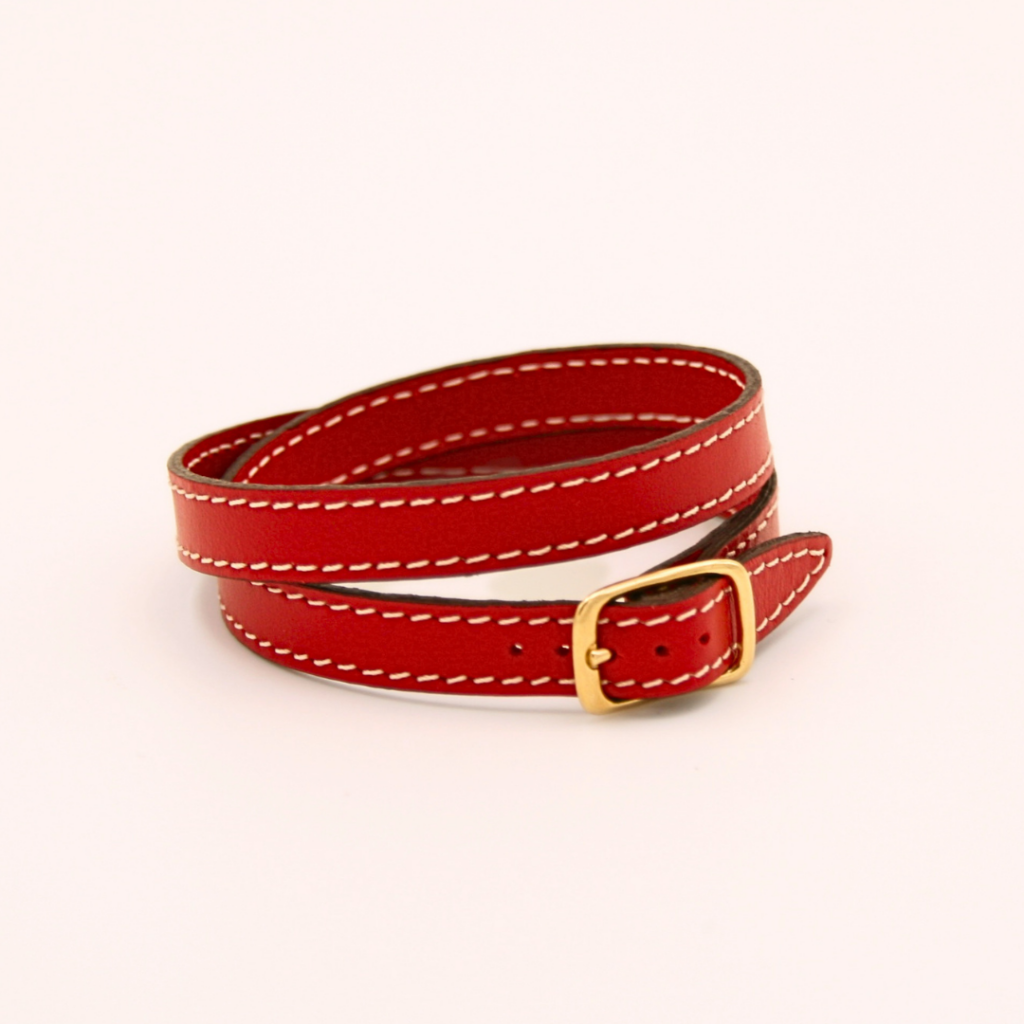 bracelet cuir double tour
